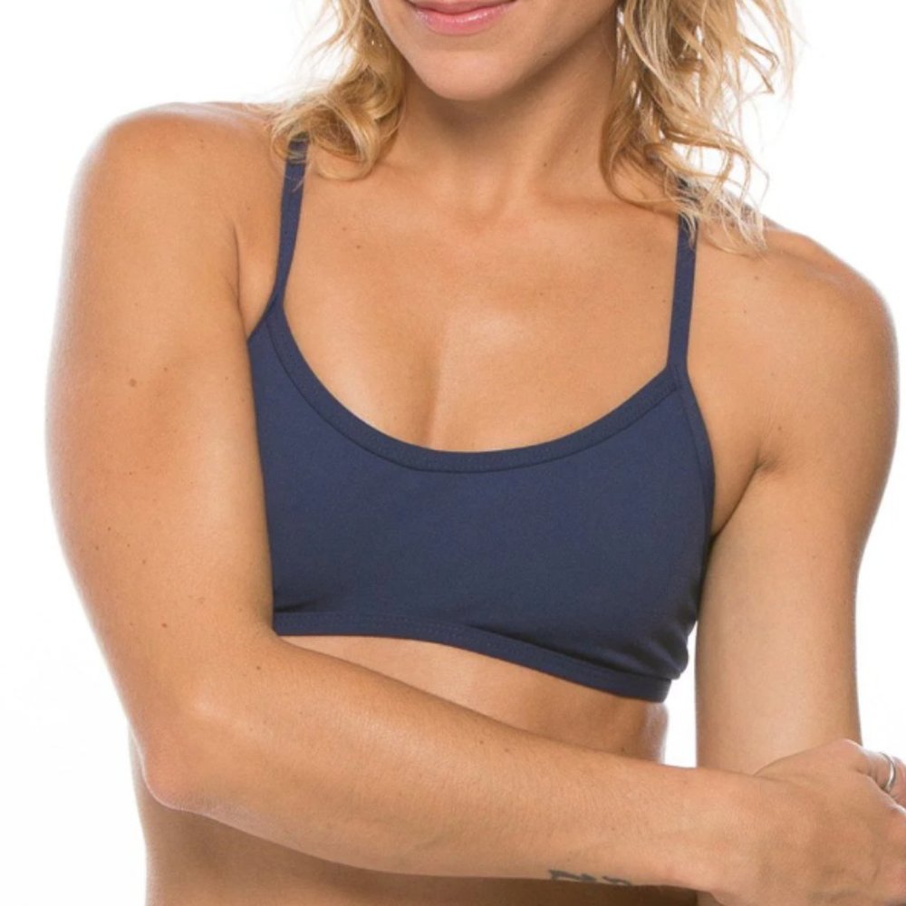 Jolyn Swim Bikini Top - L in Navy